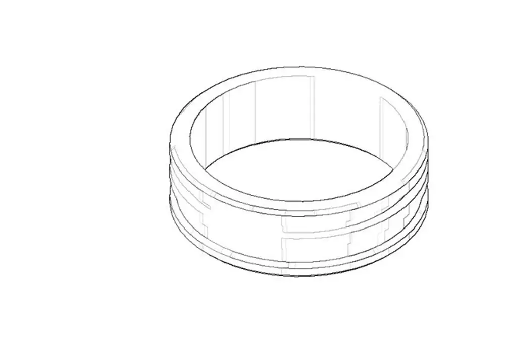 DORNBRACHT Hülse ERSATZTEILE 091840132 D. 32 x 10 mm Champagne (22kt Gold), 091840132-47 Galeriebild 1